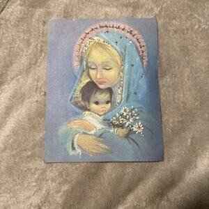 Vintage Christmas Card 9x7